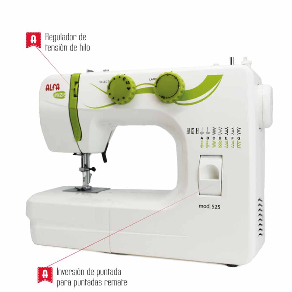 Máquina de coser ALFA inizia 525